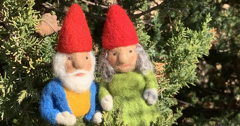 felt needs designs gnome ornaments