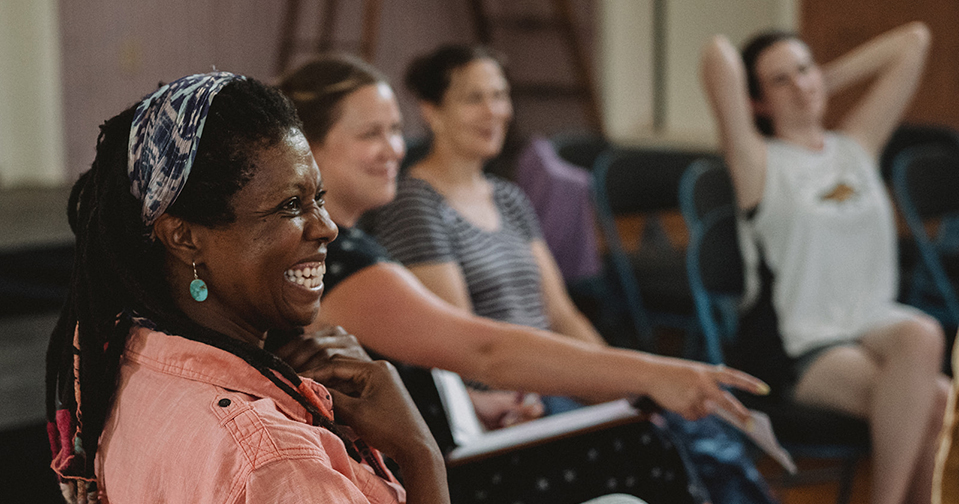 a discussion during a class during Hawthorne Valley Alkion Center's Summer Course